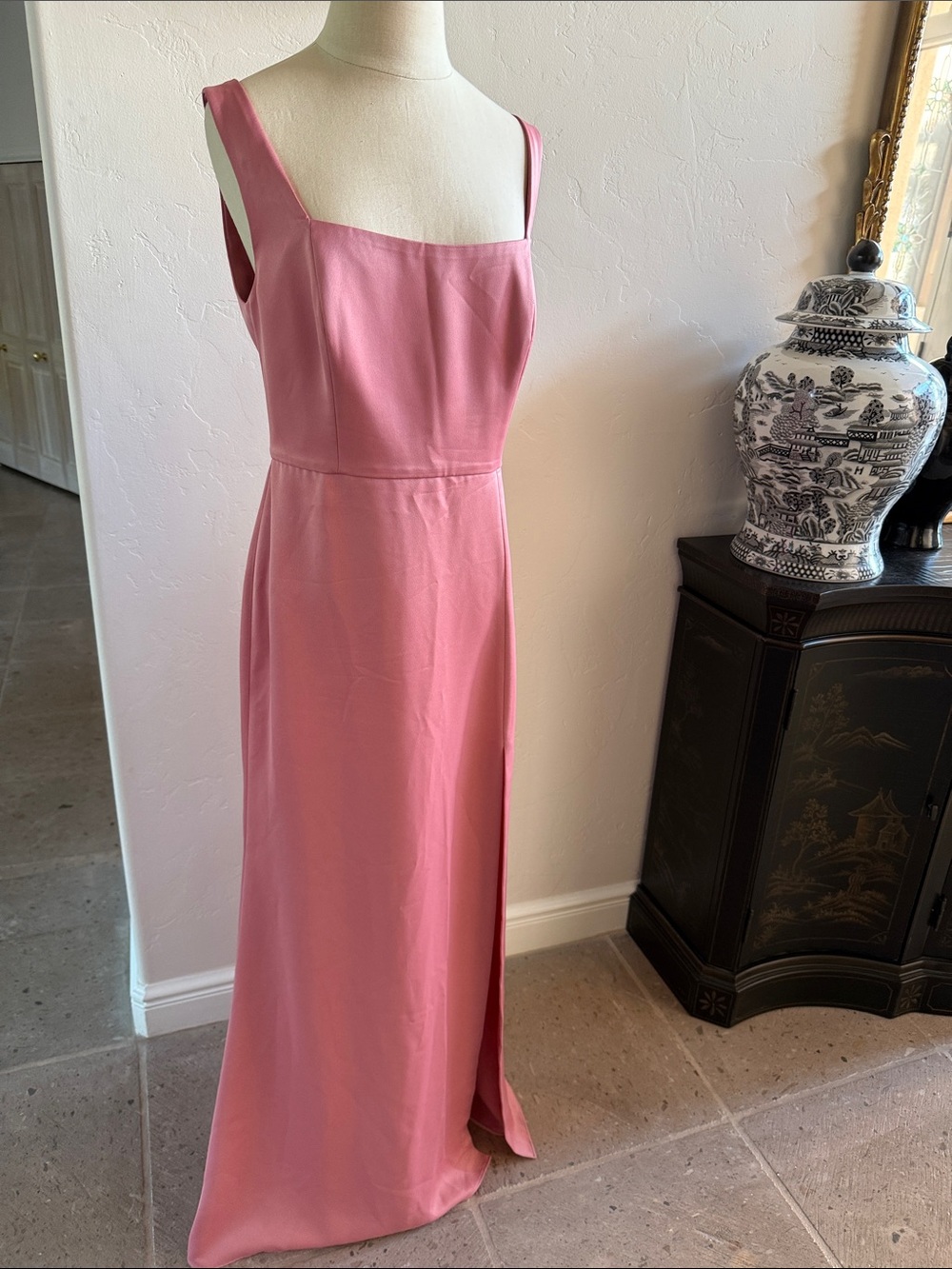 Lovely rose colored dress formal from Anthropologie BHLDN NWT Medium